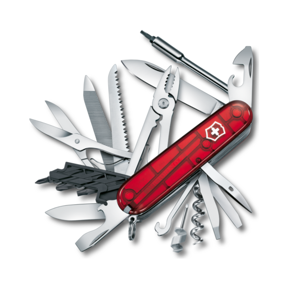 Cyber Tool L, 91 mm, red transparent