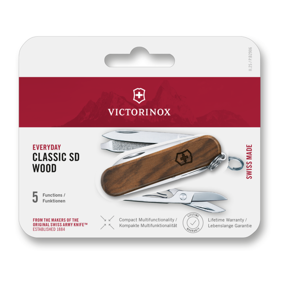 [VIC-0.6221.63B] Classic SD Wood, 58 mm, Brown, Blister