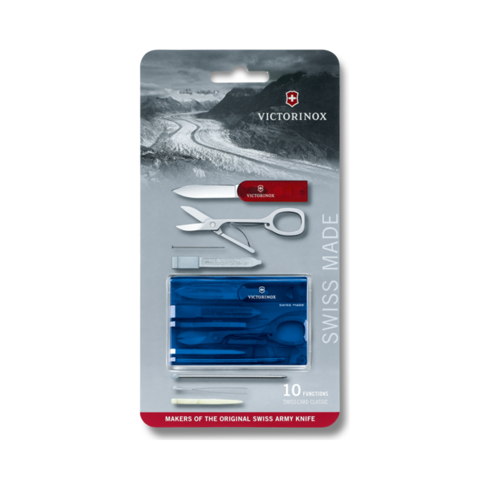 [VIC-0.7122.T2B1] Swiss Card Classic, blue transparent, Blister