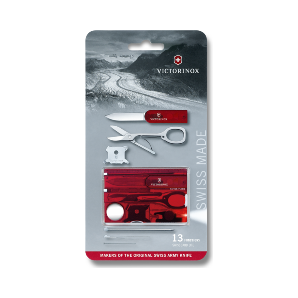 [VIC-0.7300.TB1] Swiss Card Lite, red transparent, Blister