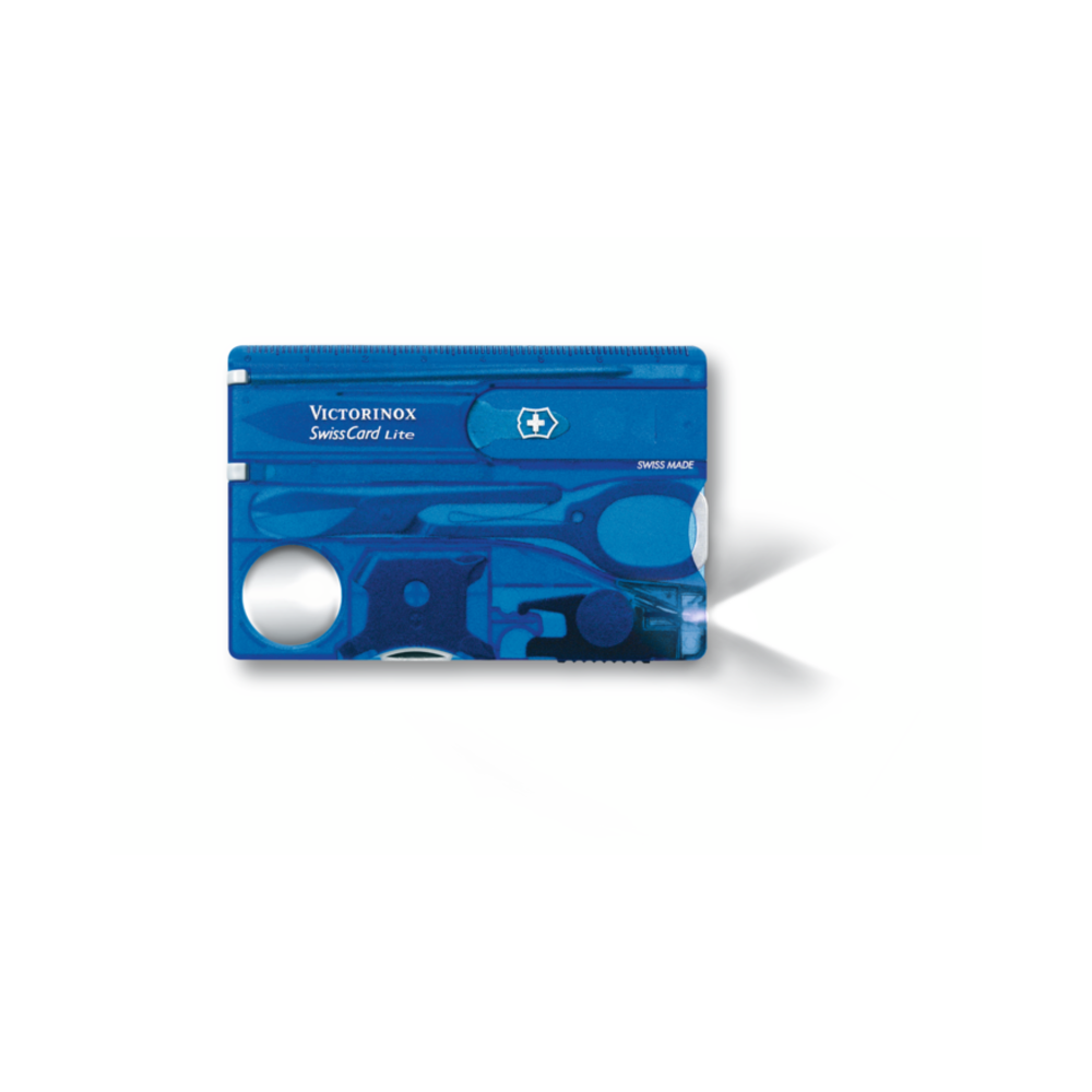 Swiss Card Lite, blue transparent