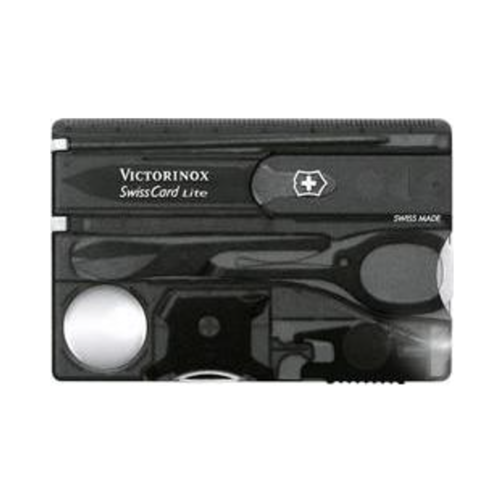 Swiss Card Lite, black transparent