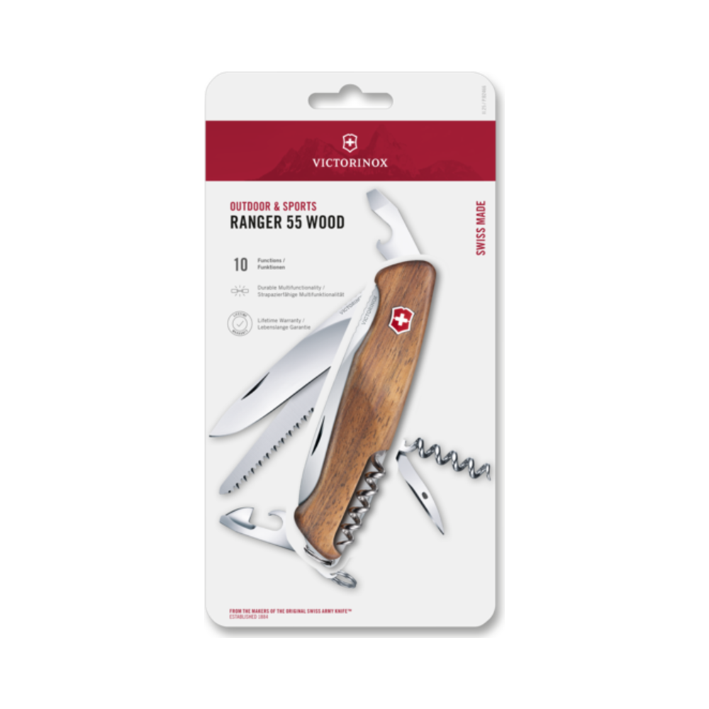 [VIC-0.9561.63B1] Ranger 55 Wood, 130 mm, brown, Blister