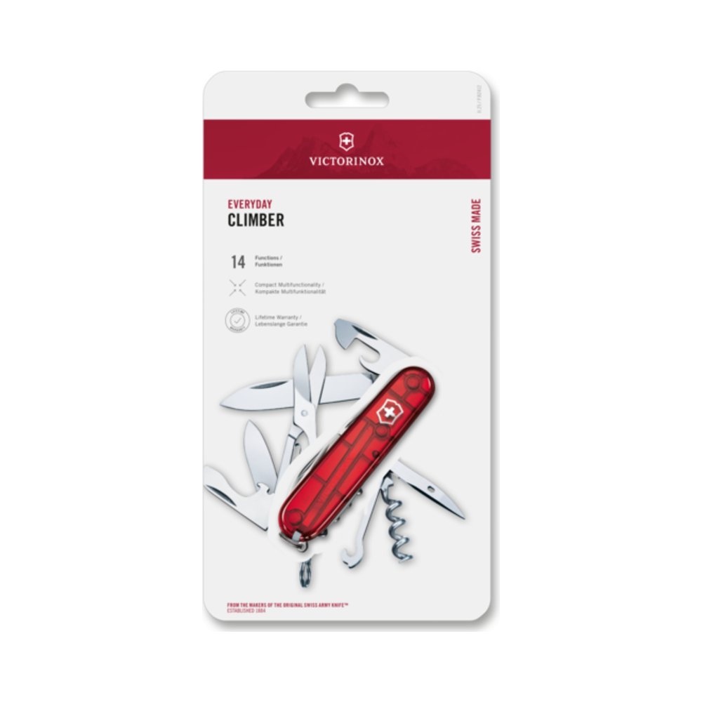 [VIC-1.3703.TB1] Climber, 91 mm, red transparent, Blister