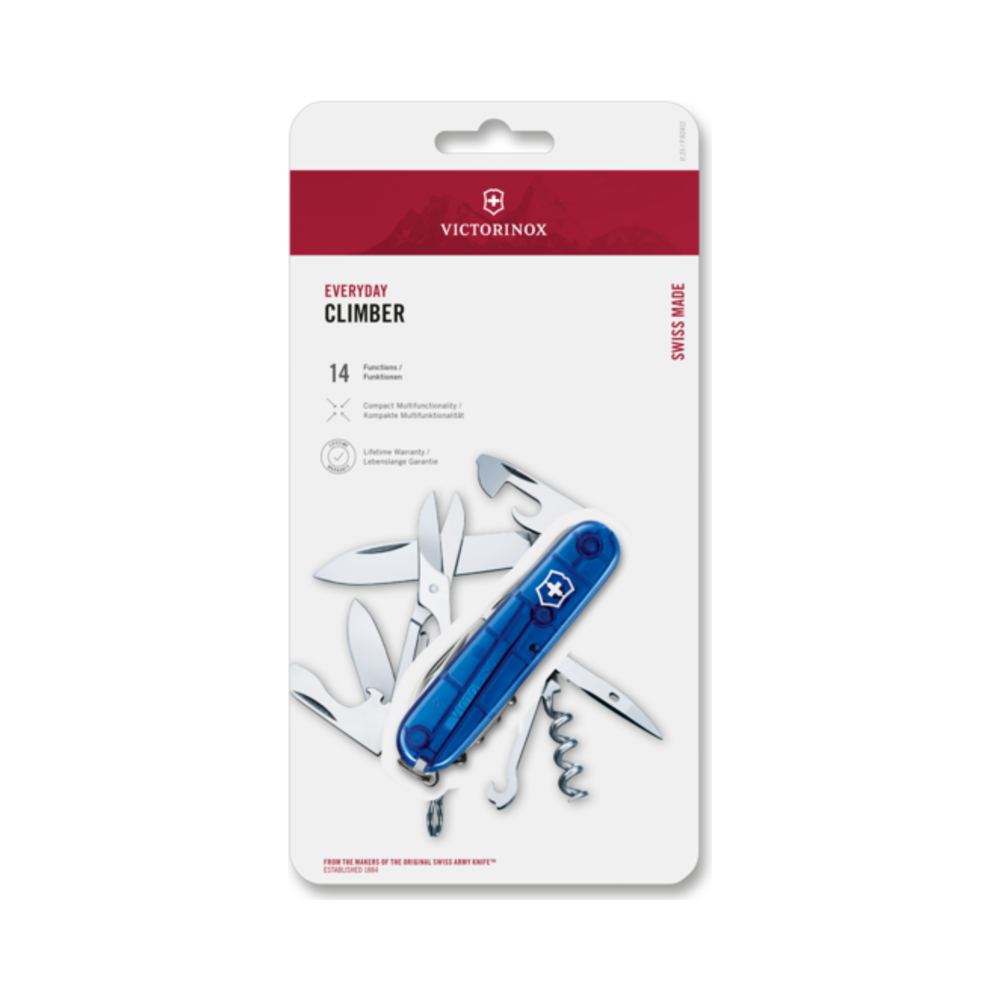 [VIC-1.3703.T2B1] Climber, 91 mm, blue transparent, Blister