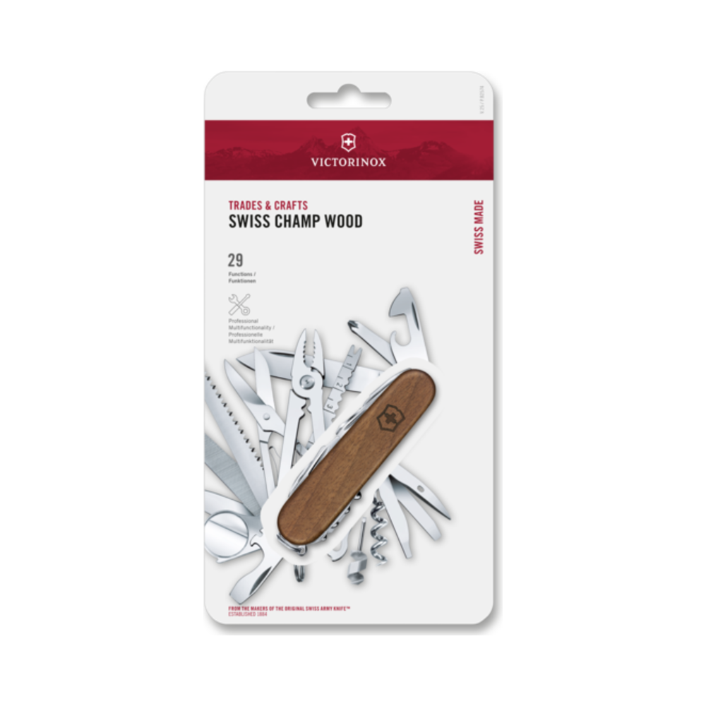 Swiss Champ Wood, 91 mm, brown, blister