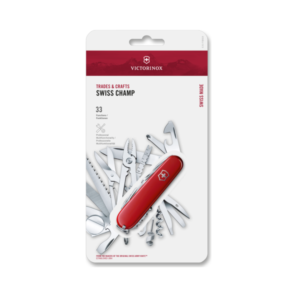 Swiss Champ, red, Blister