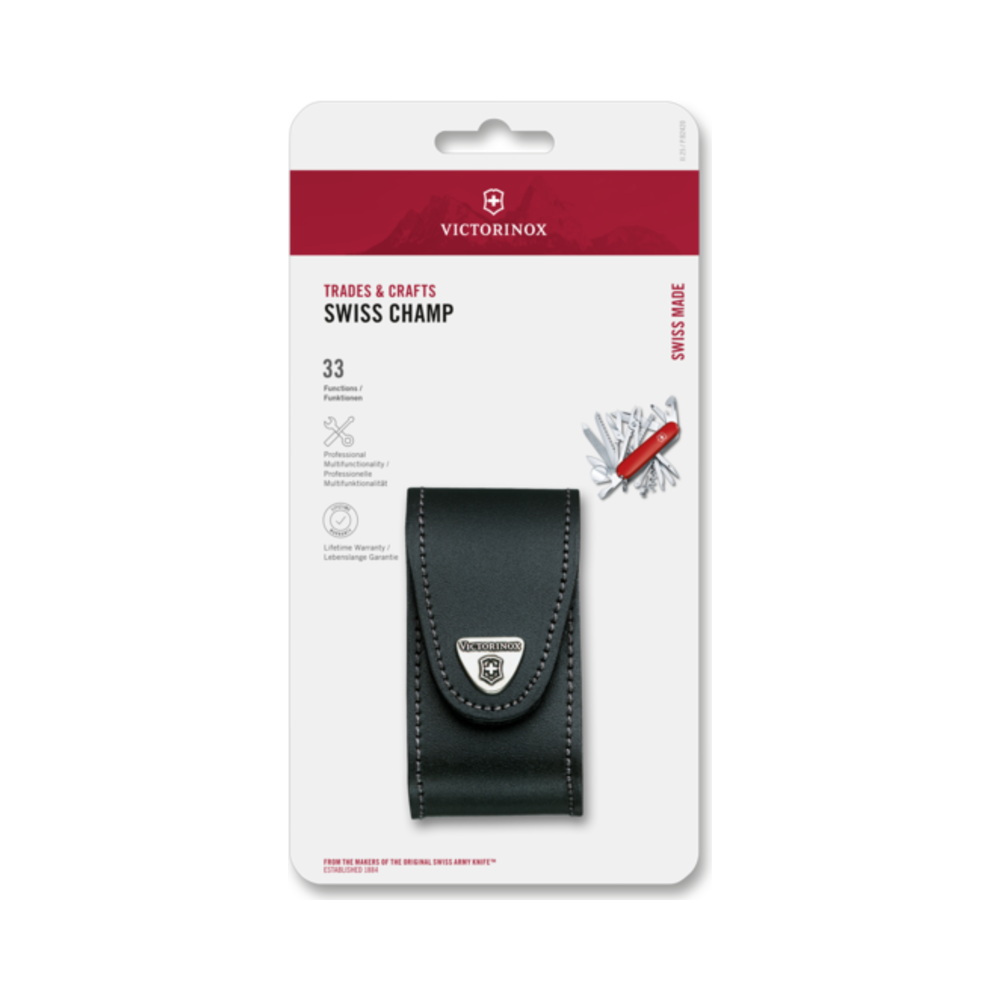 Swiss Champ, 91 mm, red transparent, blister