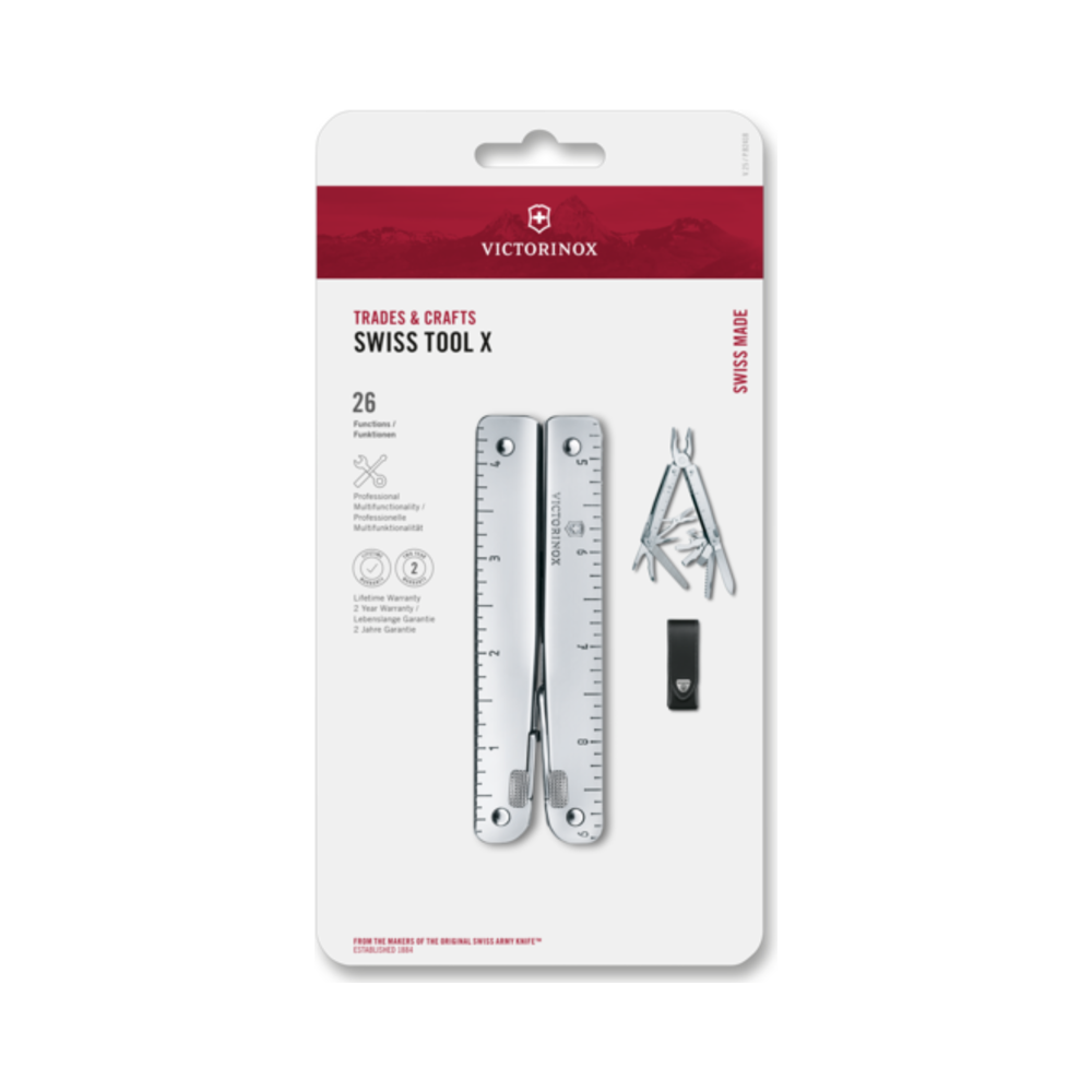 Swiss Tool X, silver, Blister