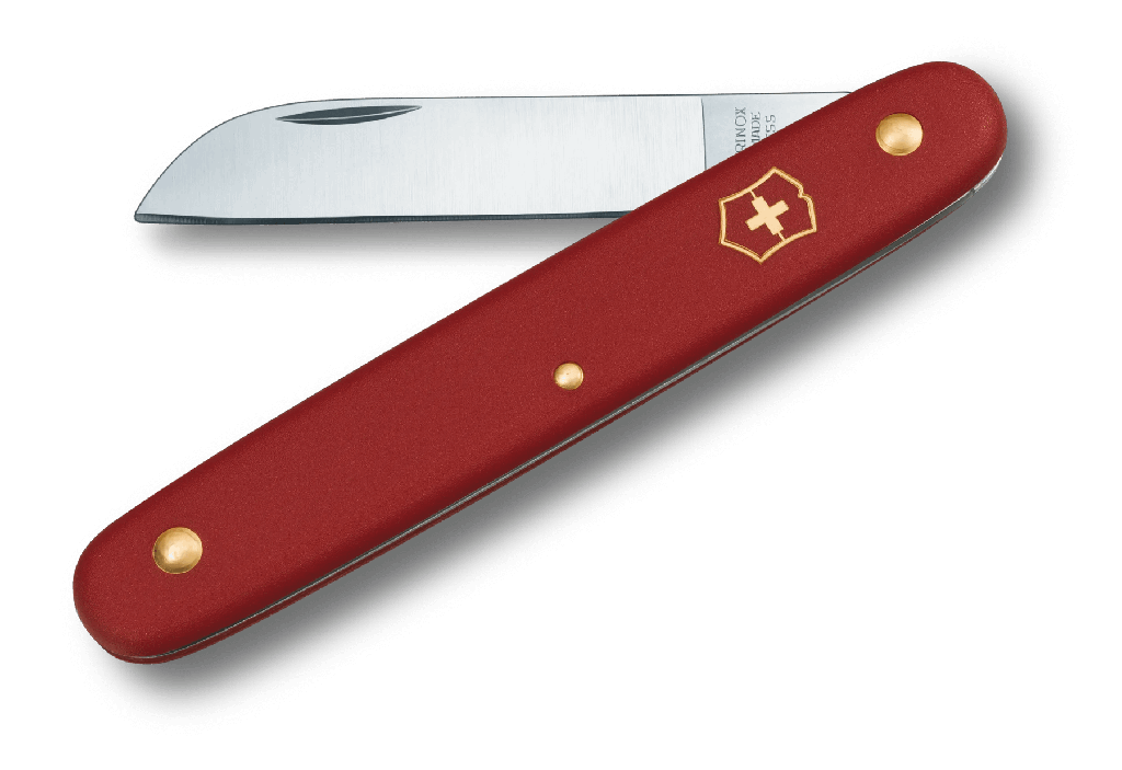 Floral knife, red