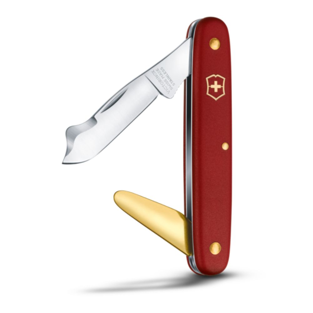 [VIC-3.9140.B1] Budding Knife Combi 2, red, Blister