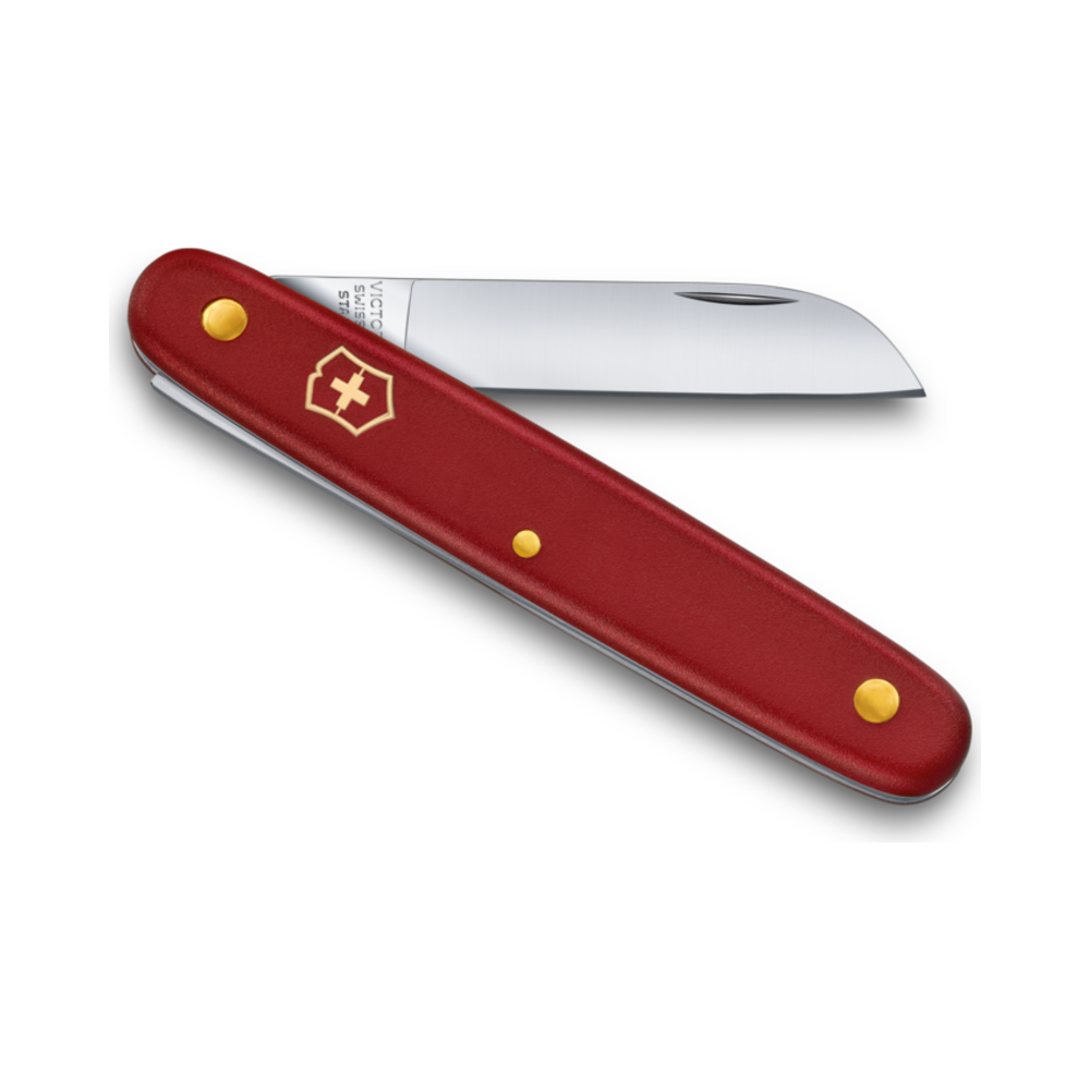 Floral Knife left-handed, red