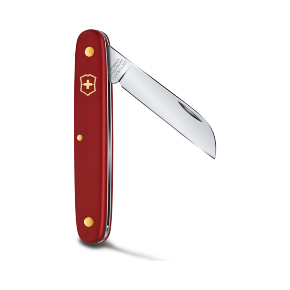 Floral Knife left-handed, red, Blister
