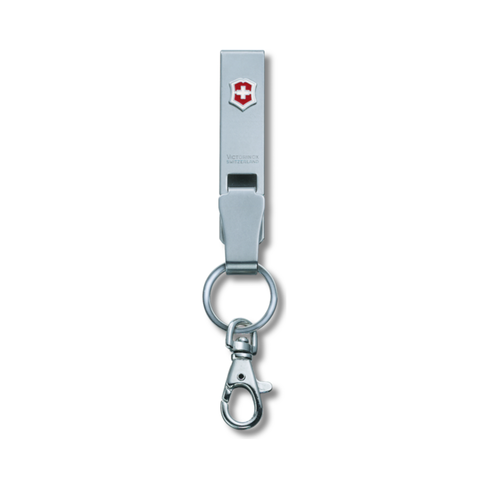 [VIC-4.1858] Belt hanger Multiclip metal, silver, Blister