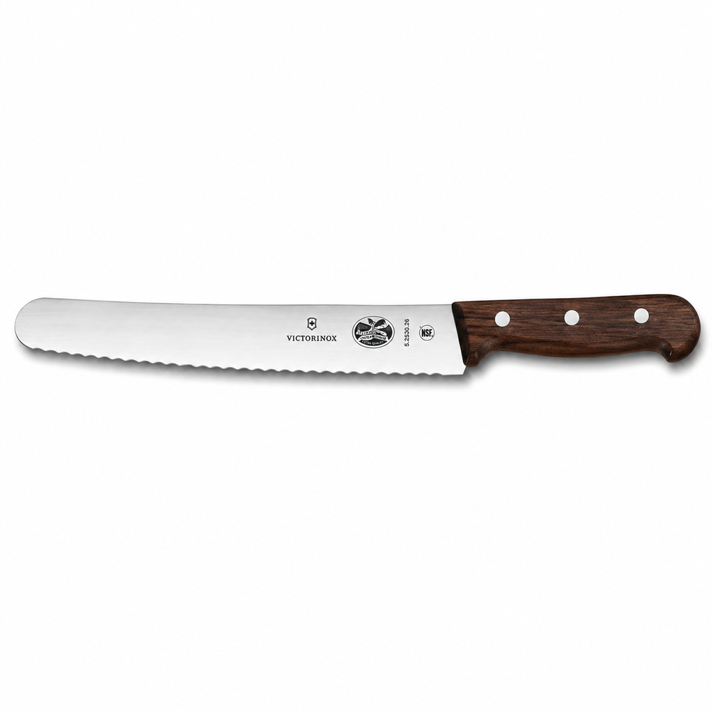 Wood, pastry knife, 26cm, wavy, modified maple gift box