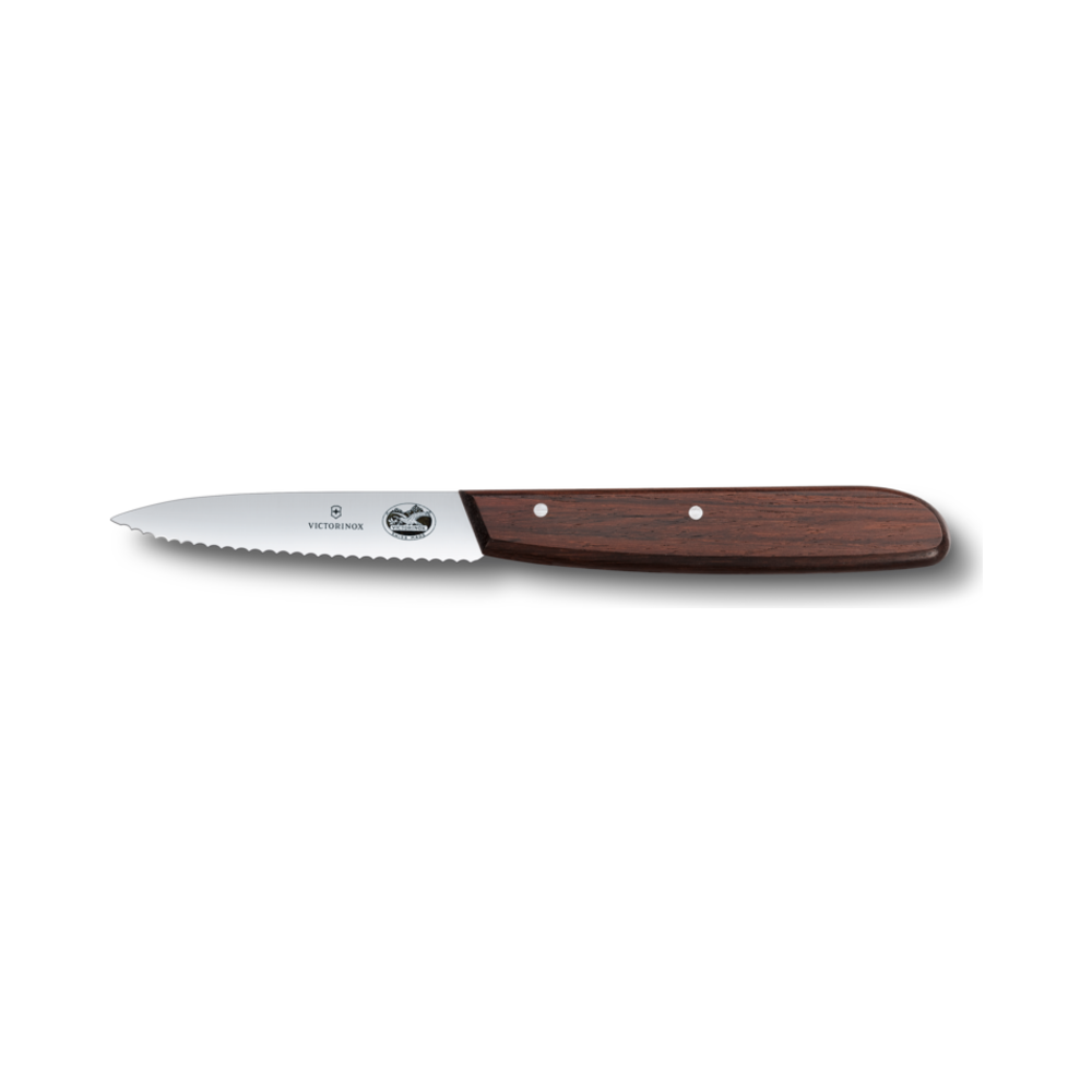 Wood, paring knife, 8cm, wavy, modified maple