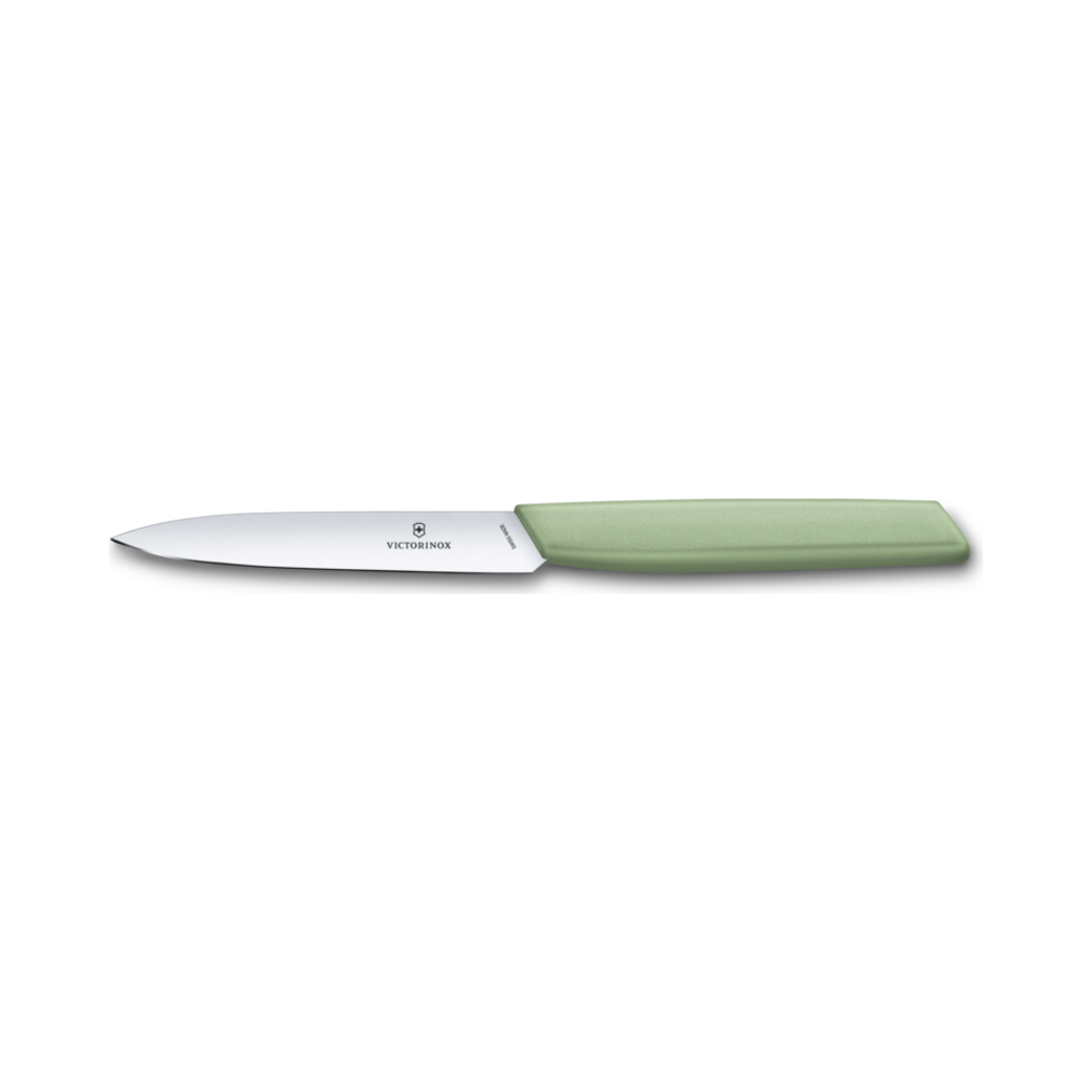 [VIC-6.9006.1042] Swiss Modern, paring knife, 10cm, straight, moss