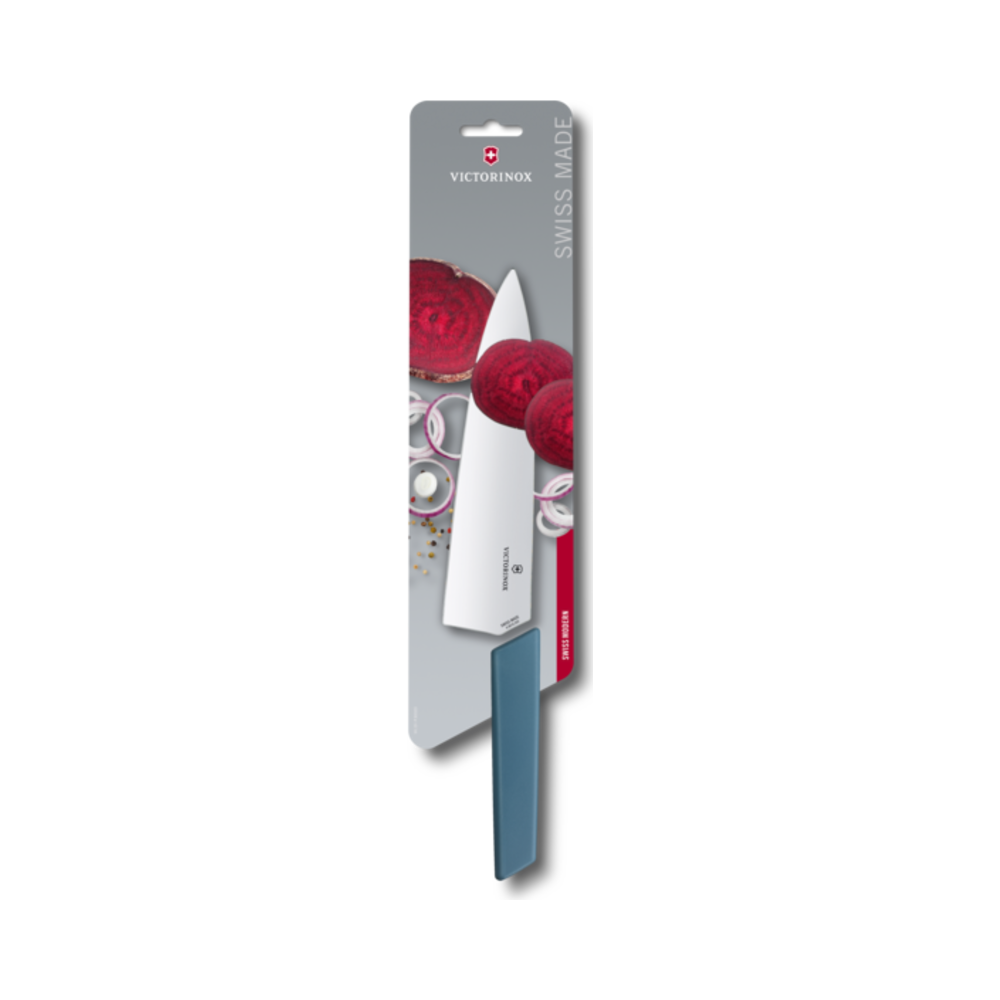 [VIC-6.9016.202B] Swiss Modern, chef's knife, 20cm, straight, cornflower,blister