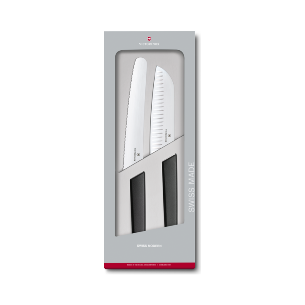 Swiss Modern, kitchen set, 2pcs, black, gift box
