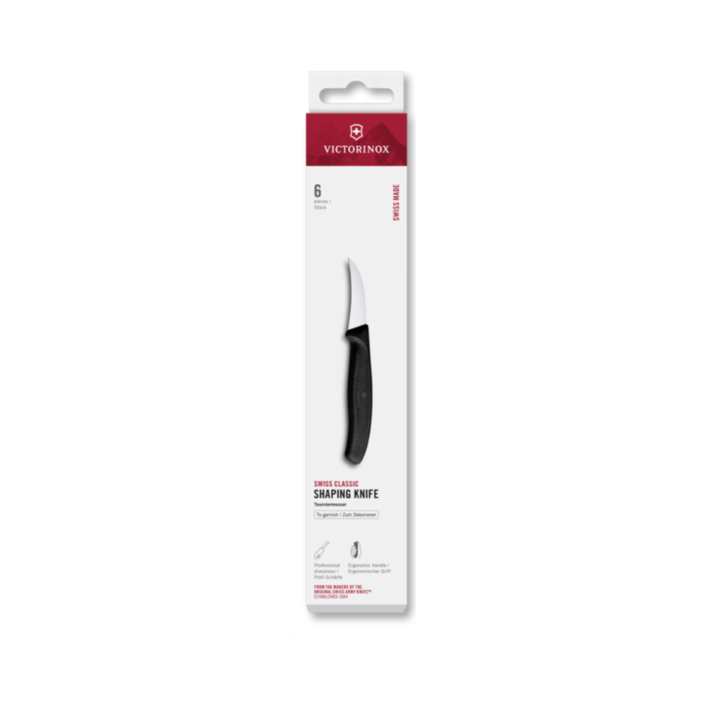 Swiss Classic, shaping knife, 6pcs, 6cm, black