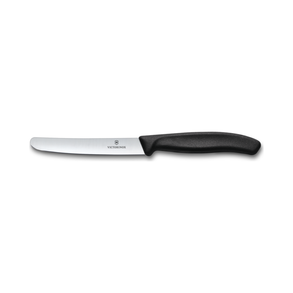 Swiss Classic, table knife, 11cm, straight, black
