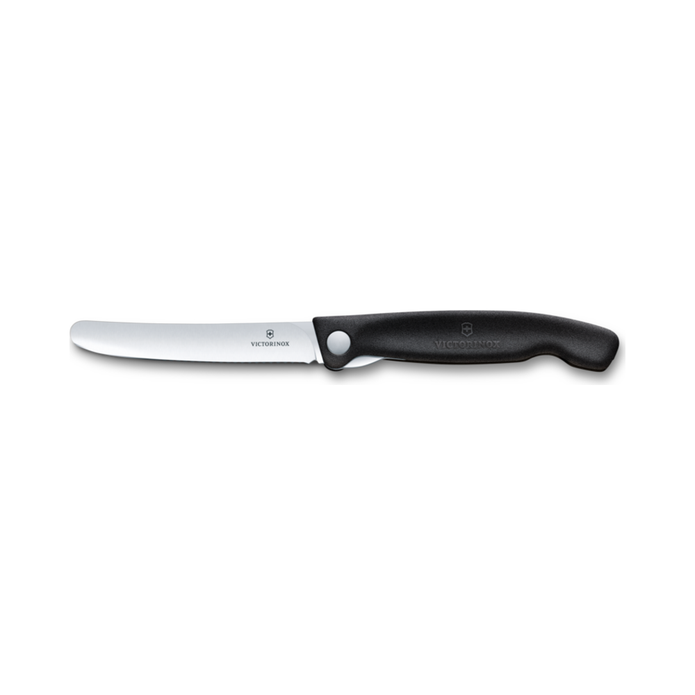 Swiss Classic, picnic knife, 11cm, straight, black, box