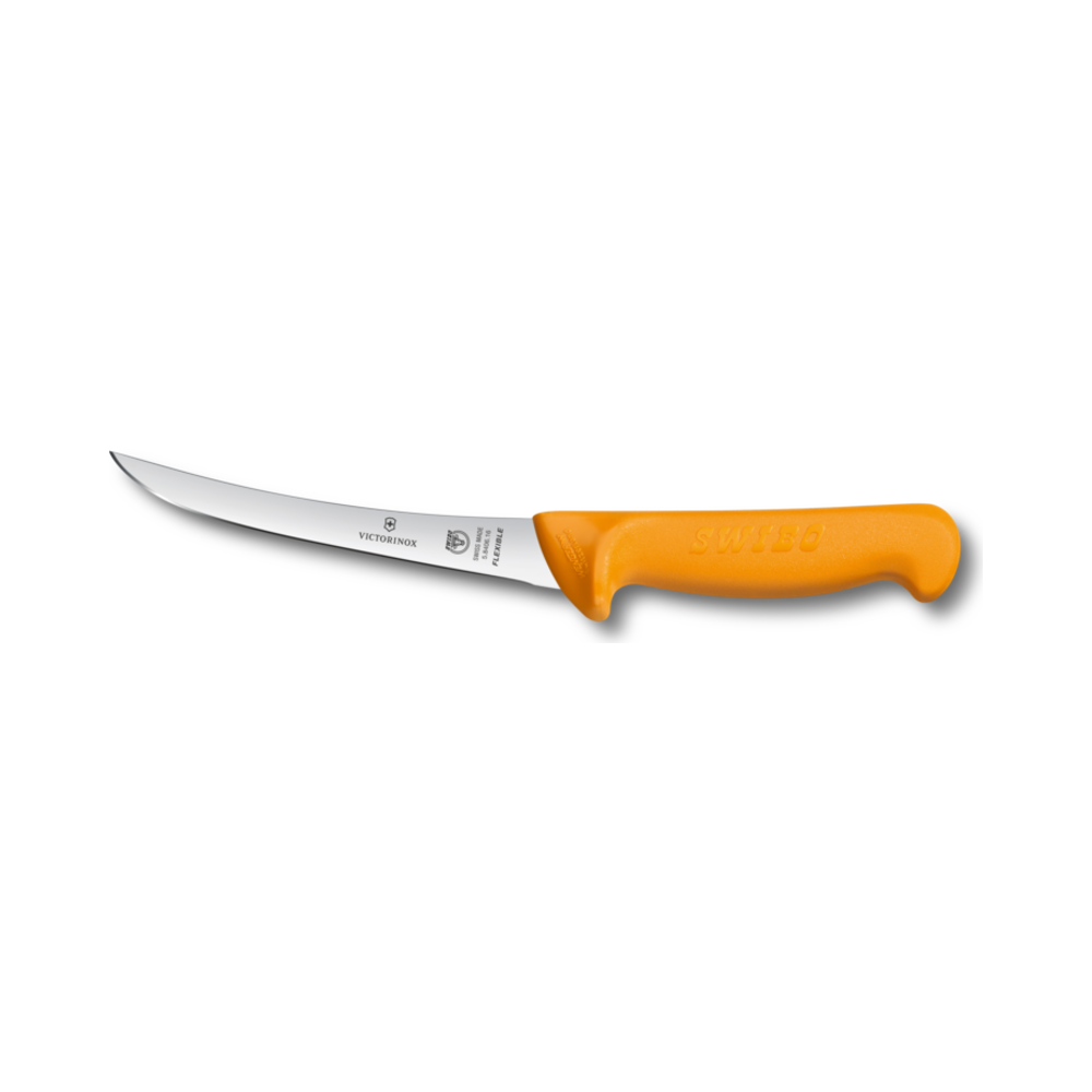 [VIC-5.8406.13] Swibo, boning knife, 13cm, straight, flex, orange, sb-sheath