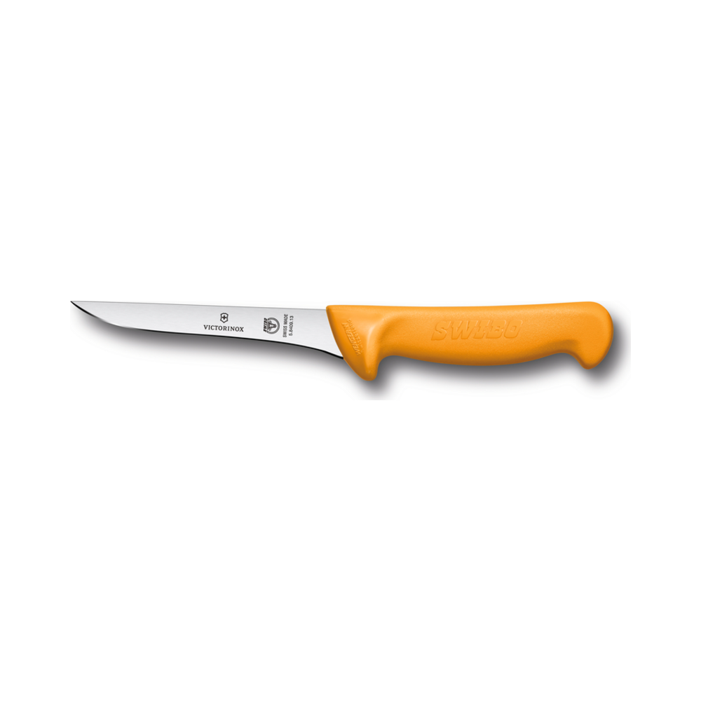 Swibo, boning knife, 13cm, straight, flex, orange, sb-sheath