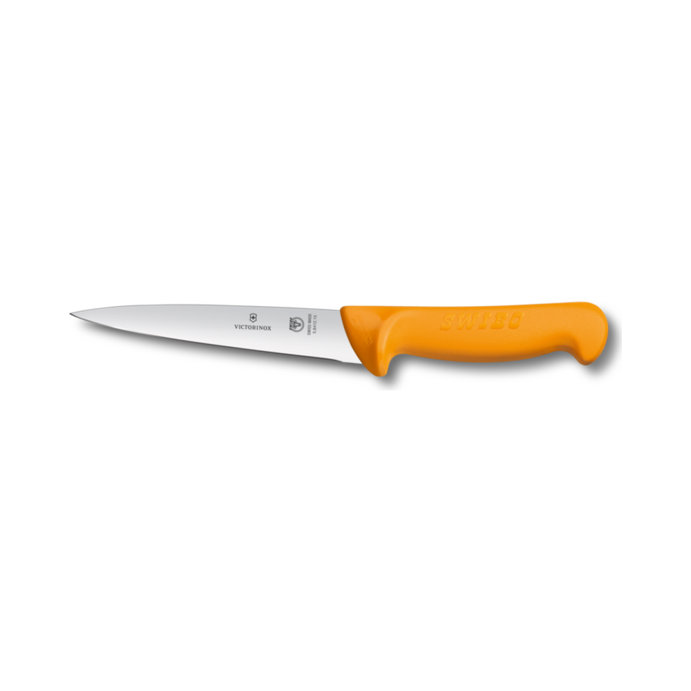 [VIC-5.8412.13] Swibo, boning and sticking knife, 13cm, straight, orange, sb