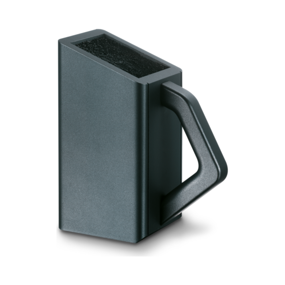 Cutlery block Universal, beechwood black, empty