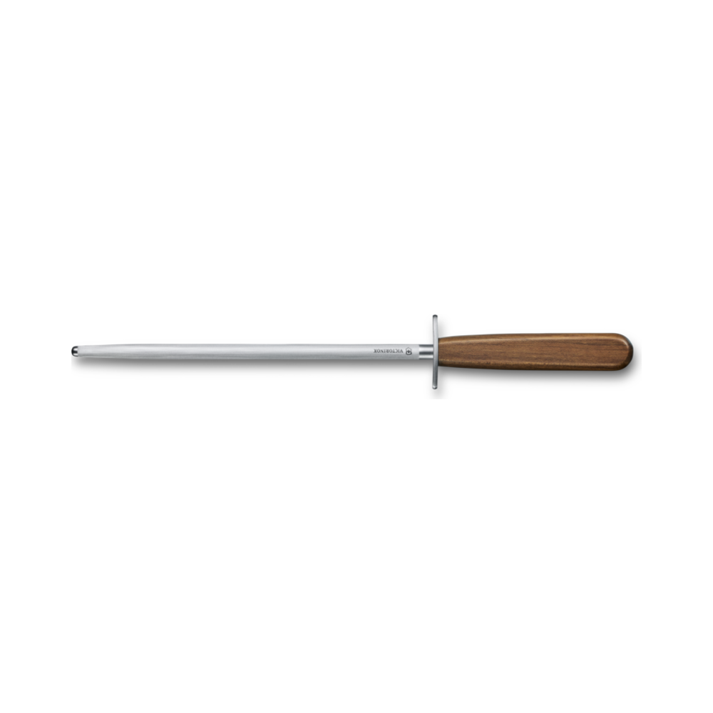 Wood, honing steel, 23cm, medium-fine cut, round, mod. maple