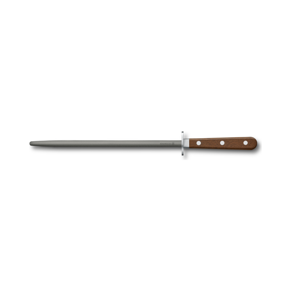 [VIC-7.8310] Grand Maître, honing steel,25cm,tungsten carbide,round,mod. maple