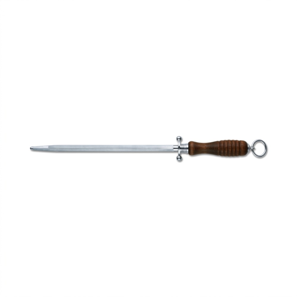 [VIC-7.8330] Kitchen sharpening steel, 27cm, medium fine, round, beech wood