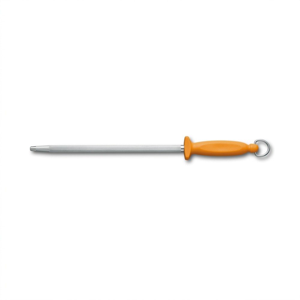 [VIC-7.8515] Butcher Sharpening Steel, Swibo, 30cm, Fine-cut, Round, Orange