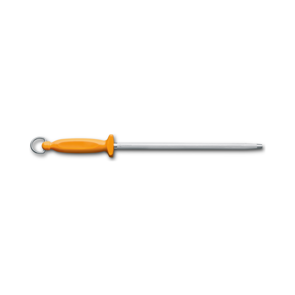 Butcher Sharpening Steel, Swibo, 30cm, Fine-cut, Round, Orange