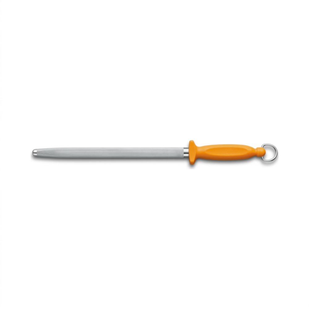 [VIC-7.8516] Butcher sharpening steel, Swibo, 30cm, Fine-cut, Oval, Orange