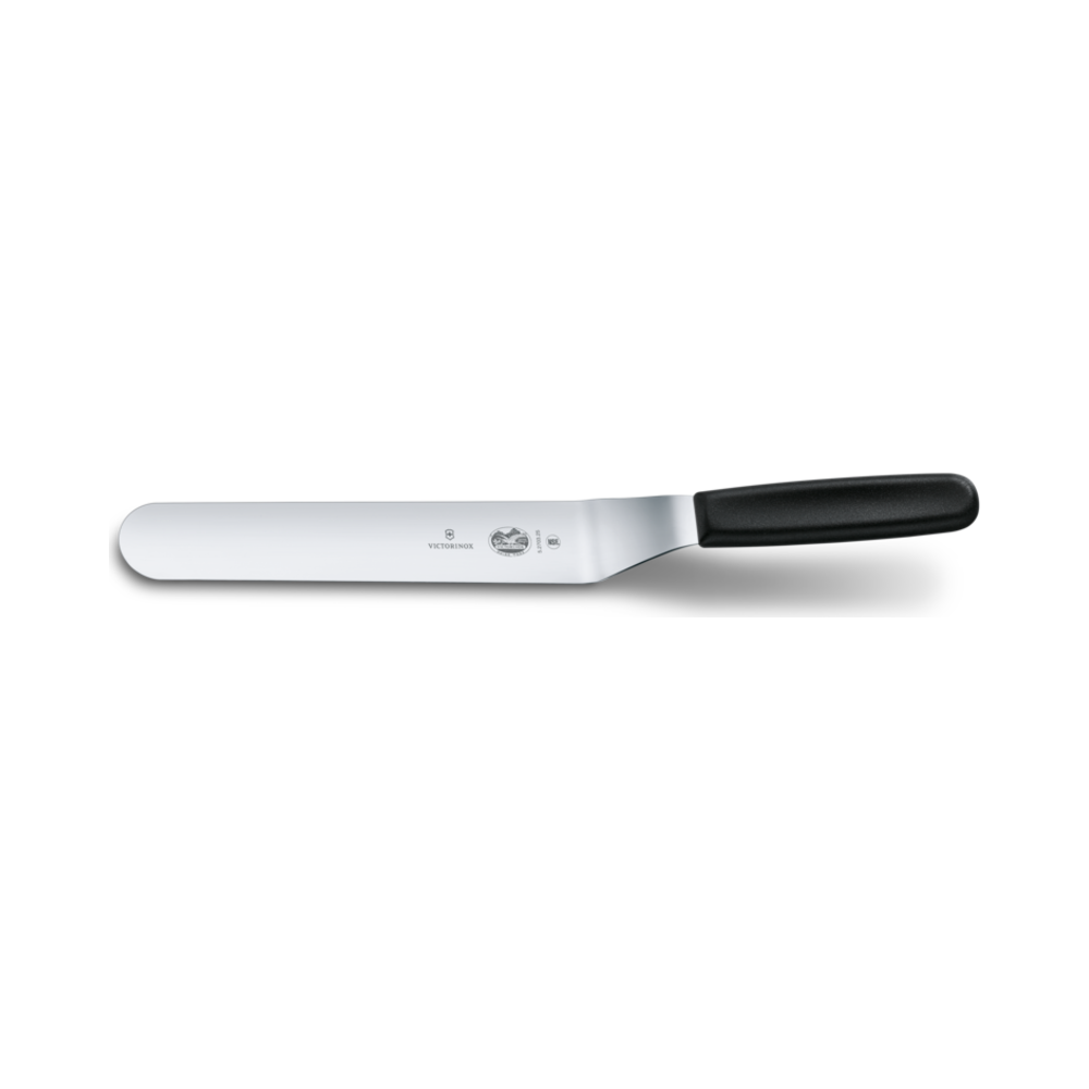 [VIC-5.2703.25] Spatula, 25cm, shaped offset, black