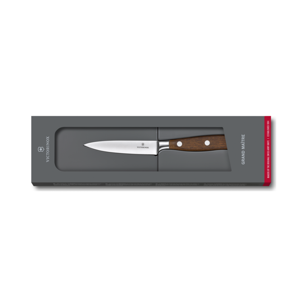 [VIC-7.7200.10G] Grand Maître, paring knife, 10cm, straight, wood, gift box