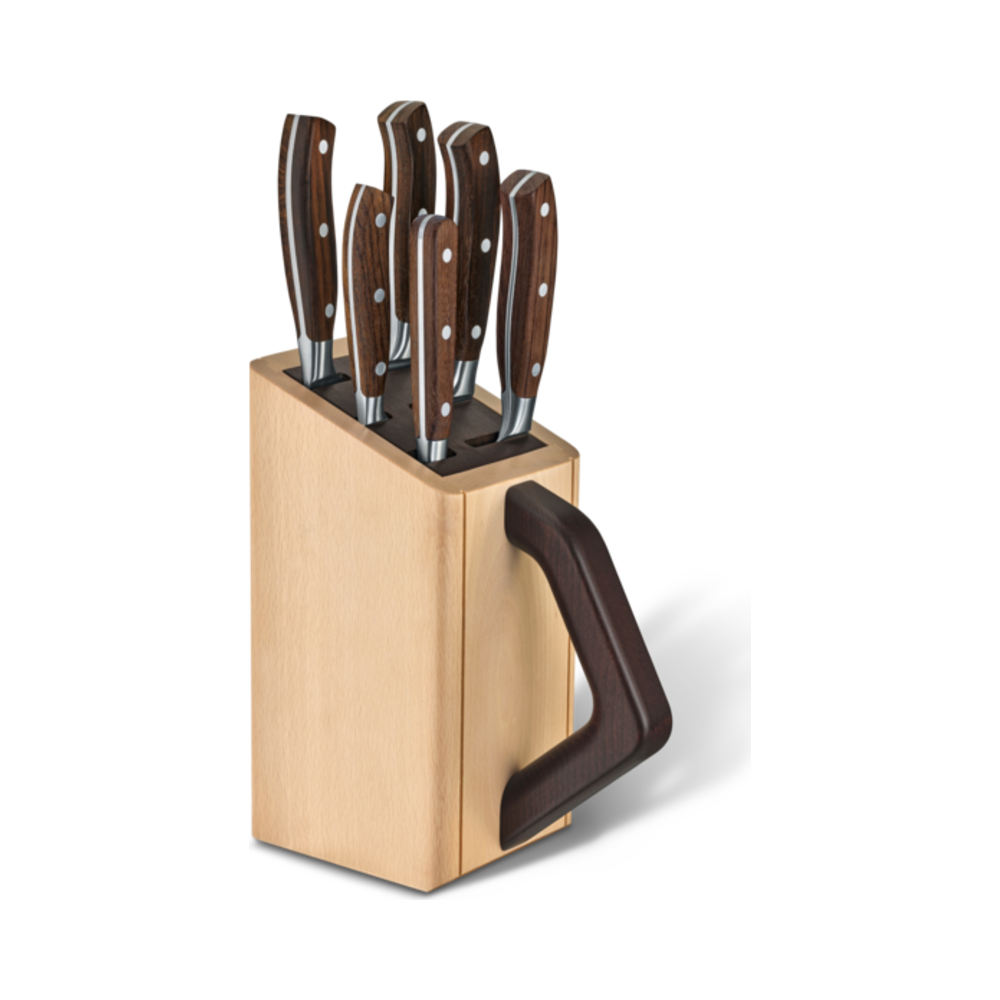 [VIC-7.7240.6] Grand Maître, cutlery block, 7pcs, modified maple