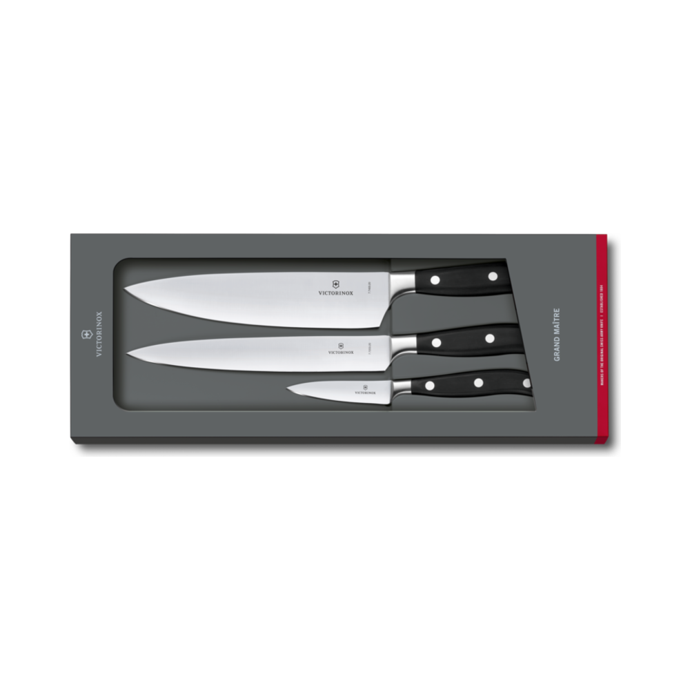 Grand Maître, chef's knife set, 3pcs, pom, gift box