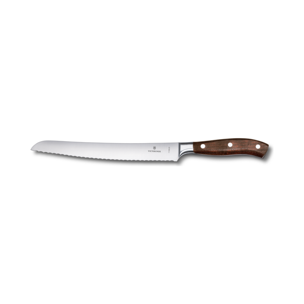 Grand Maître, bread knife, 23cm, wavy, wood, gift box