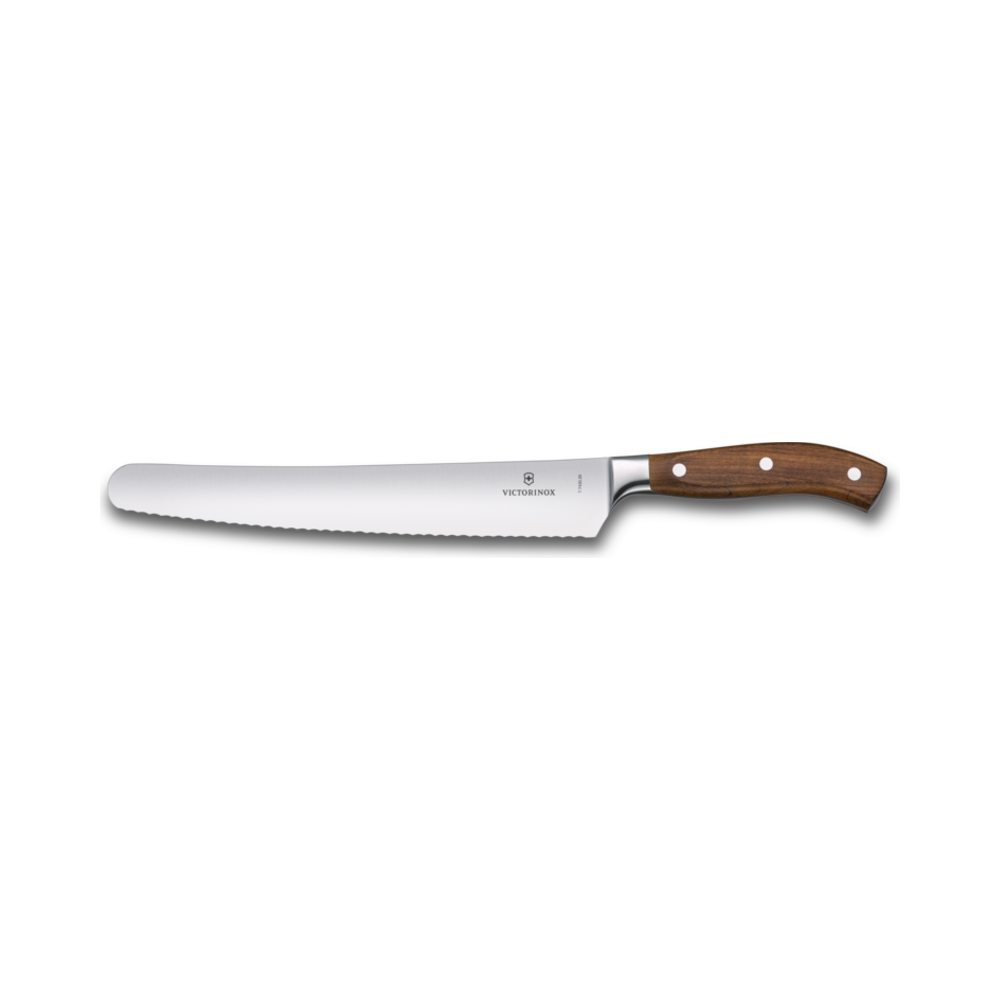 Grand Maître, bread and pastry knife, 26cm, wavy, wood, gift box
