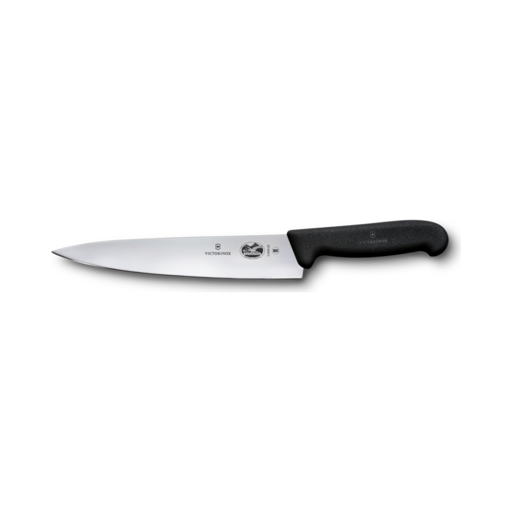 Fibrox, chef's knife, 22cm, straight, black