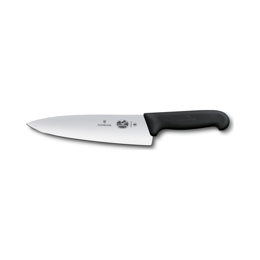 Fibrox, chef's knife, 20cm, straight, black