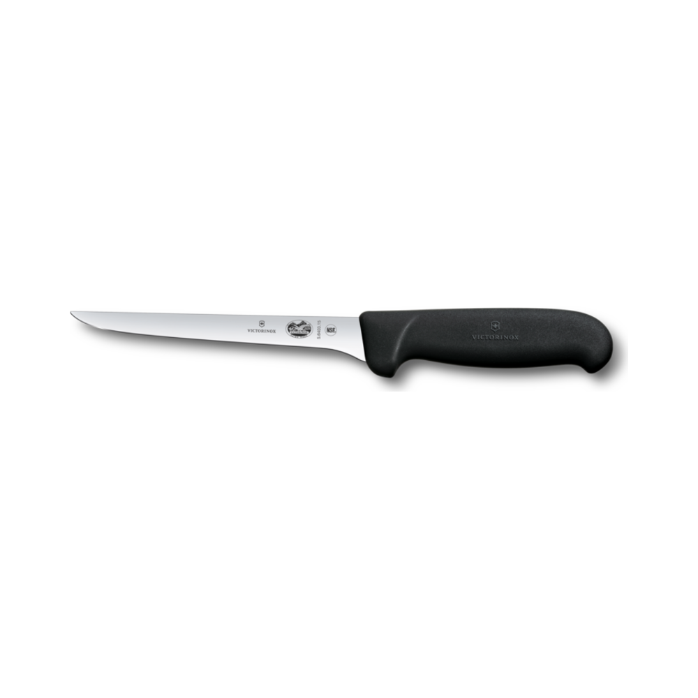 Fibrox, boning knife, 15cm, straight, black