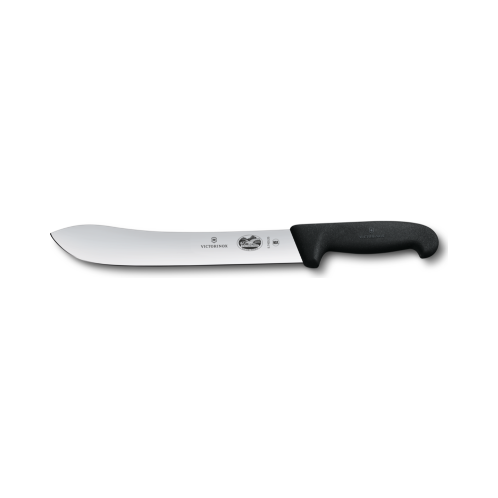 Fibrox, butcher knife, 25cm, straight, black