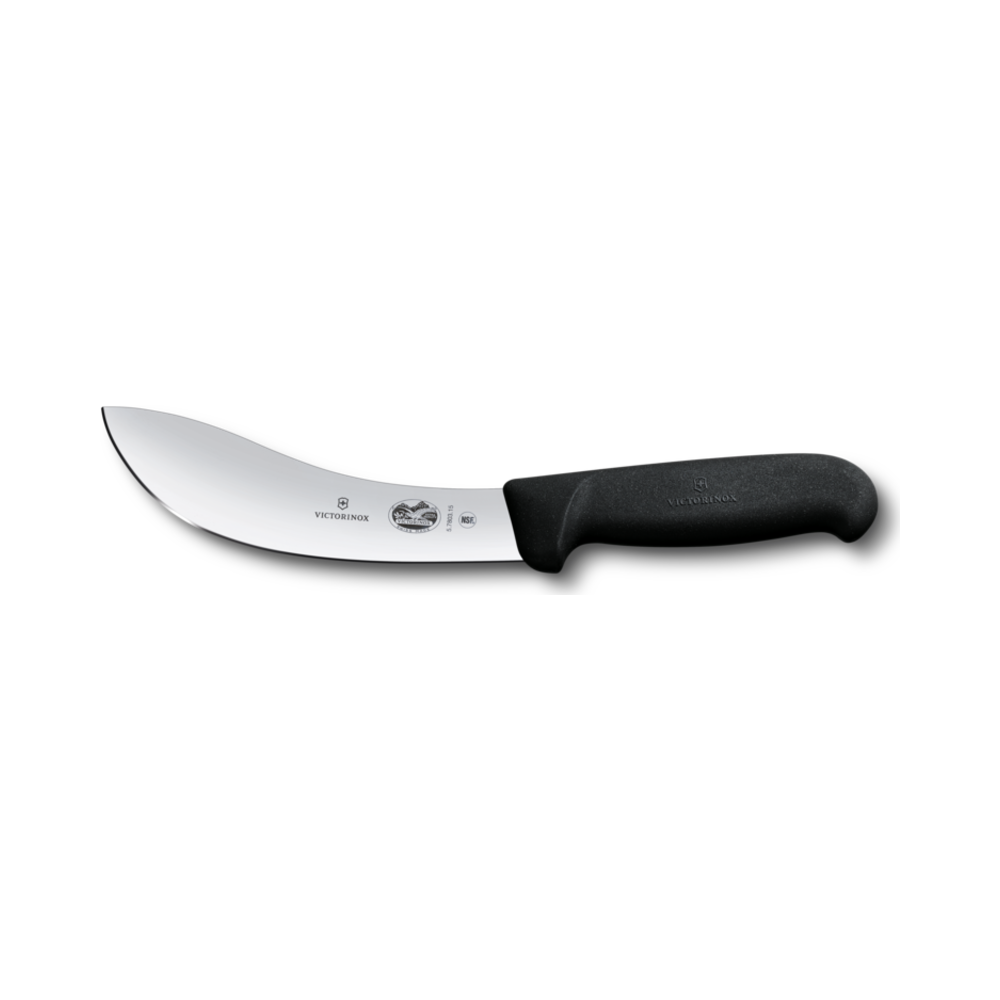 Fibrox, skinning knife, 15cm, straight, american style, black