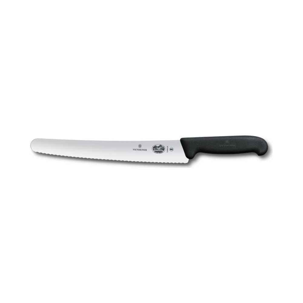 [VIC-5.2933.26DB] Dual Grip, pastry knife, 26cm, wavy, black/red,B