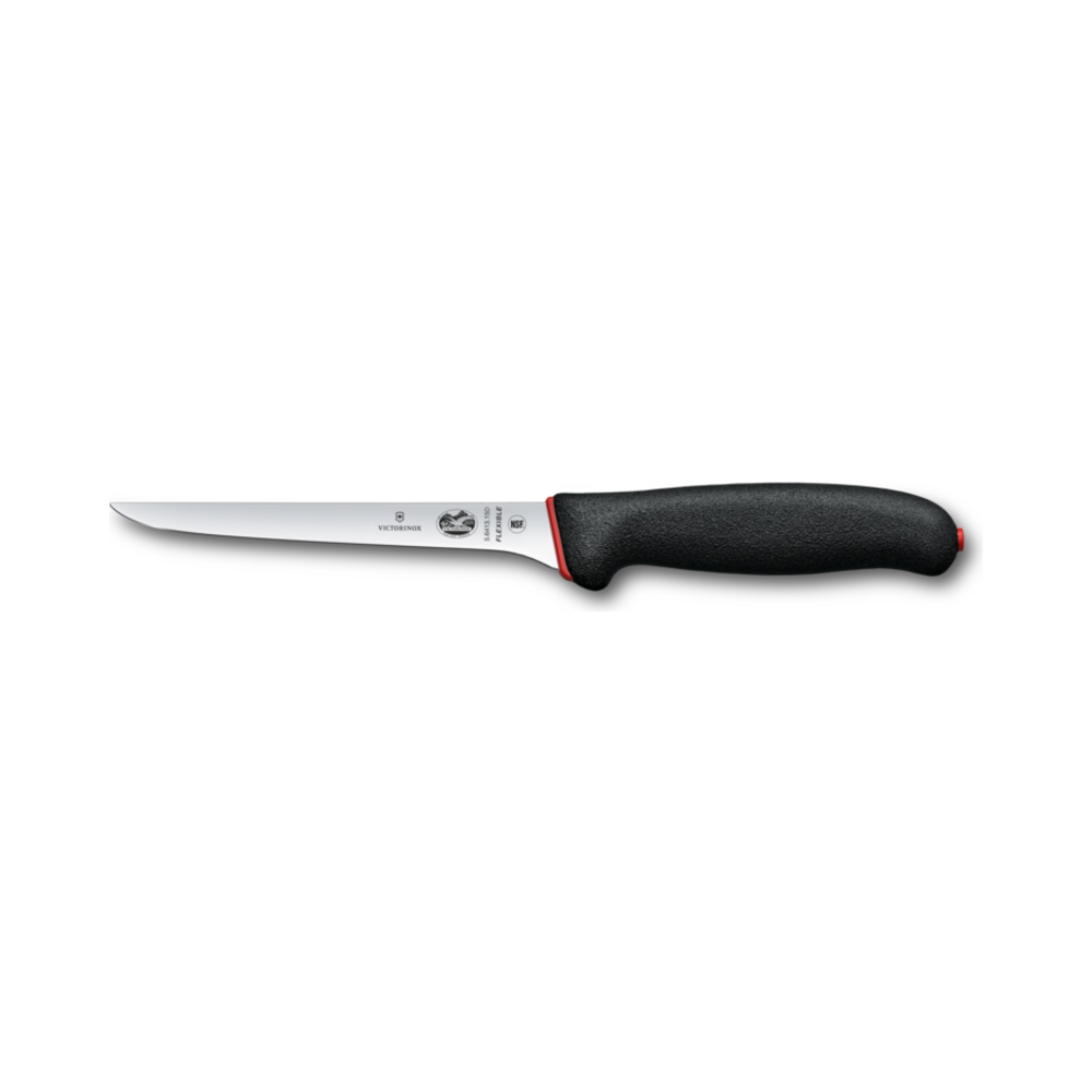 Dual Grip, boning knife, 15cm, flexible, black/red