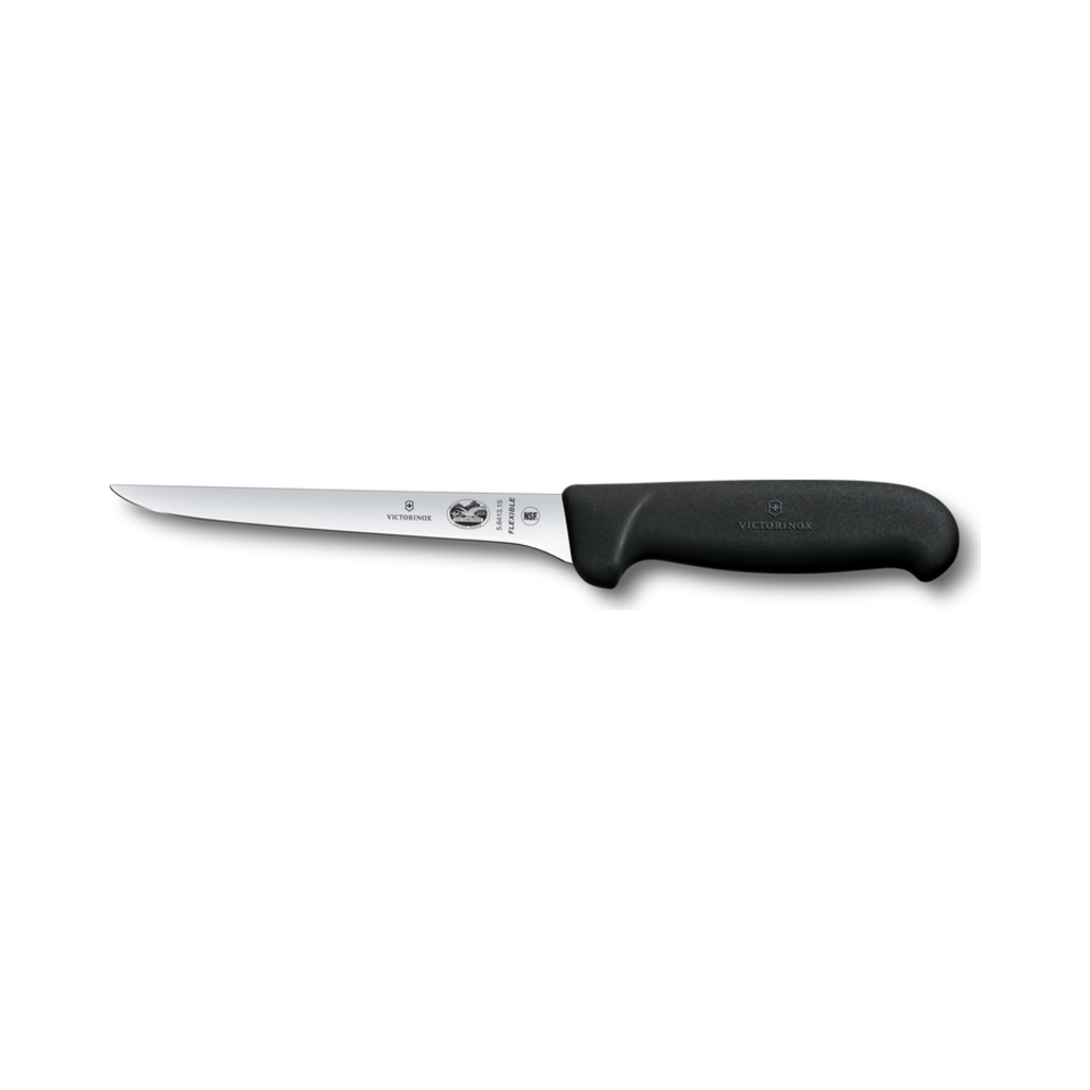 [VIC-5.6413.15DB] Dual Grip, boning knife, 15cm, flex, black/red,B